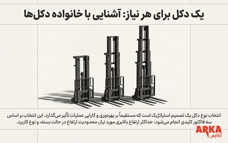 دکل لیفتراک چیست ؟ انواع دکل لیفتراک + نکات انتخاب مناسب 2026 | انواع دکل لیفتراک